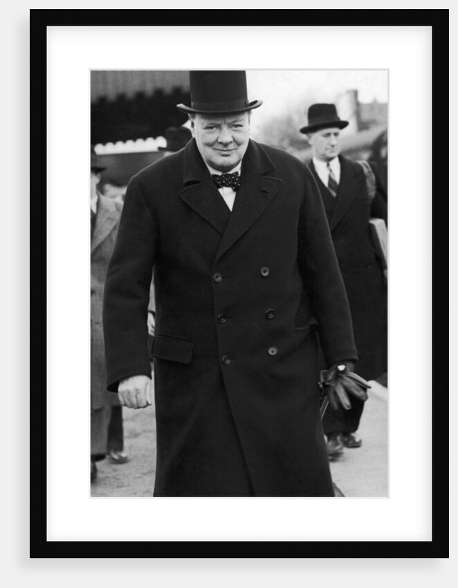 Winston Churchill at Heald Green Station by Anonymous