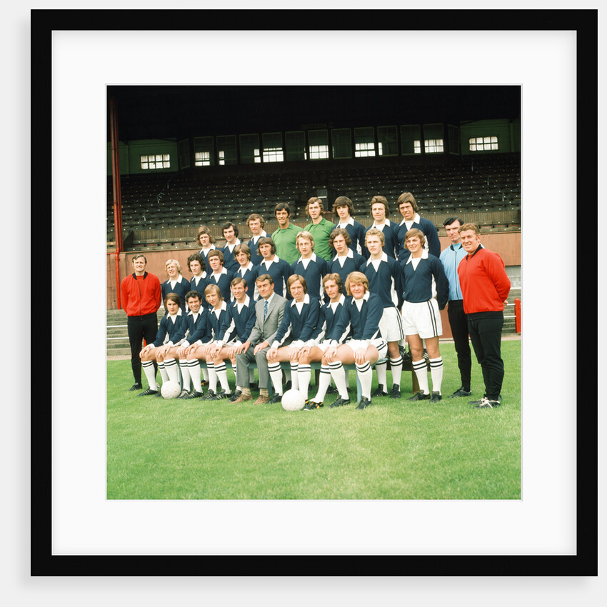 Falkirk F.C. pre season squad photograph 1972 by Daily Record