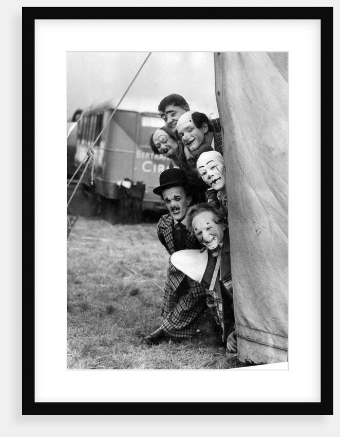 Clowns at the Bertram Mills circus by Staff