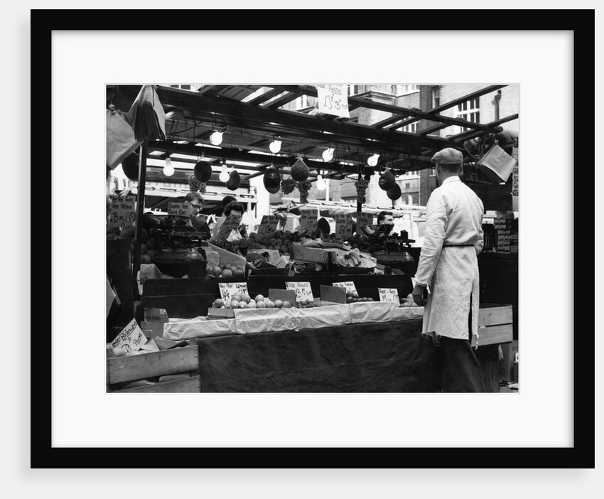 Greengrocers stall in East Street Market by Staff