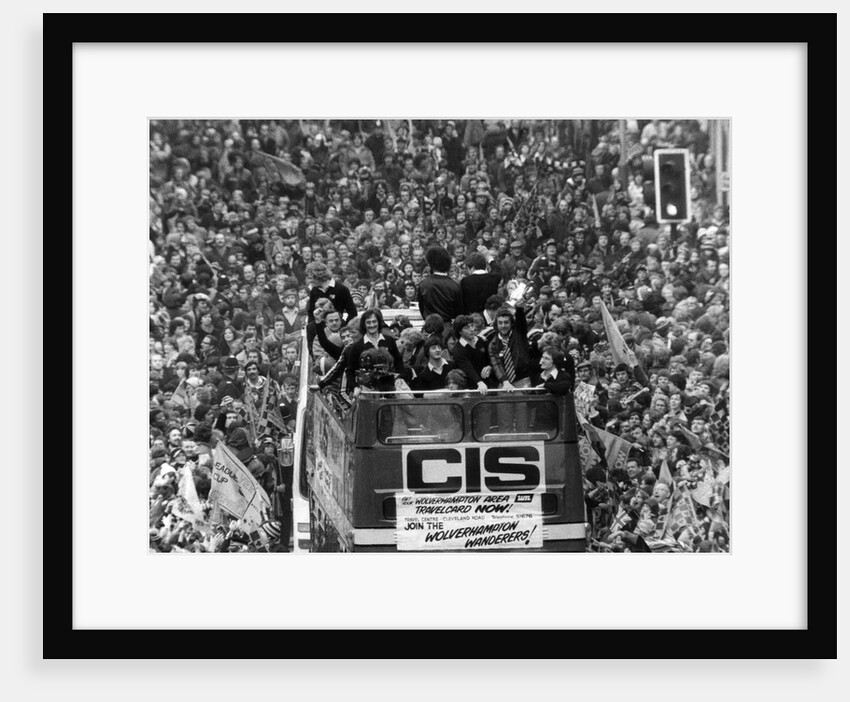 Wolverhampton Wanderers Wolves team return home with the League Cup by Anonymous