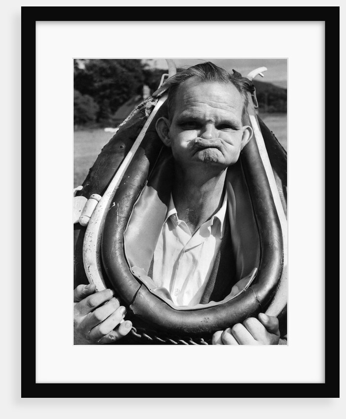 Competitor in the World Gurning Competition by Staff