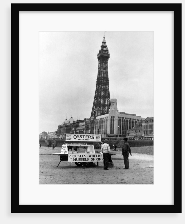 Oyster Stall in Blackpool 1960 by Staff