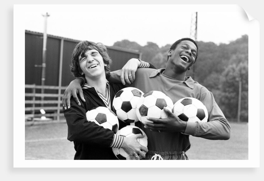 Kevin Reeves and Justin Fashanu 1979 by Alan Howard