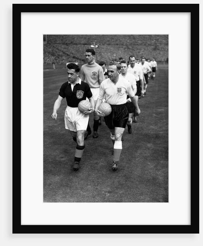 International match at Wembley Stadium 1955 by Malcolm MacNeill