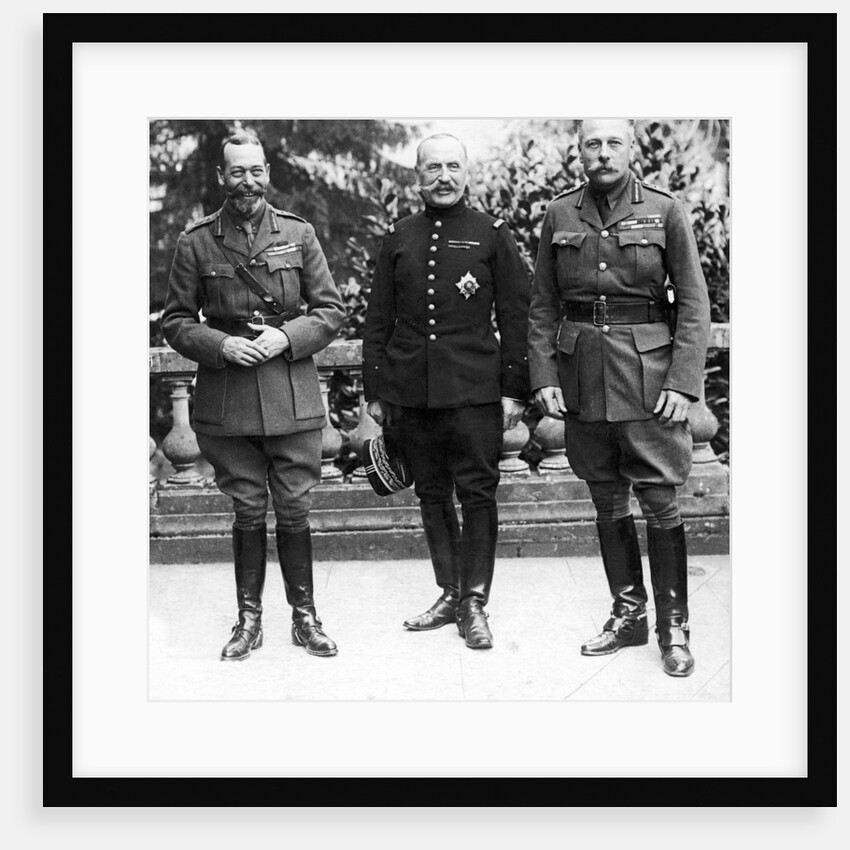 HM King George V, General Ferdinand Foch and Sir Douglas Haig by Ernest Brooks