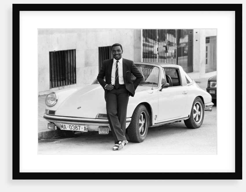 Laurie Cunningham on the streets of Madrid Spain. by Monte Fresco