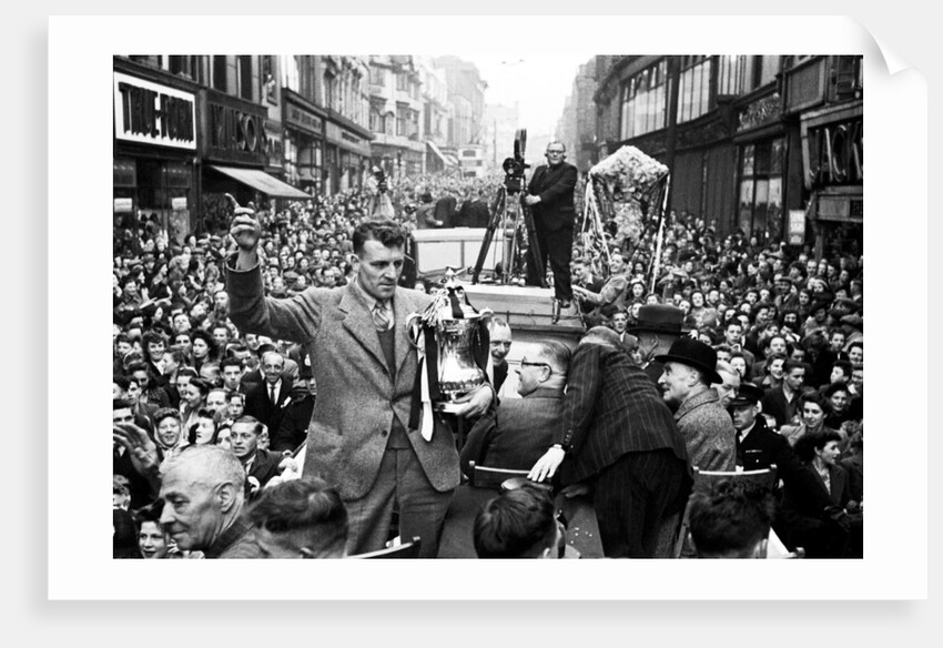 Derby FA Cup winning team homecoming 1946 by Greaves