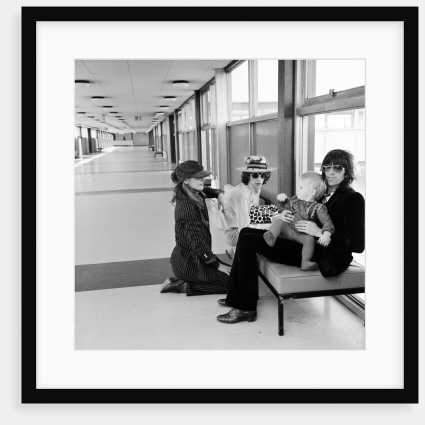 Stones at Heathrow airport 1970 by Staff
