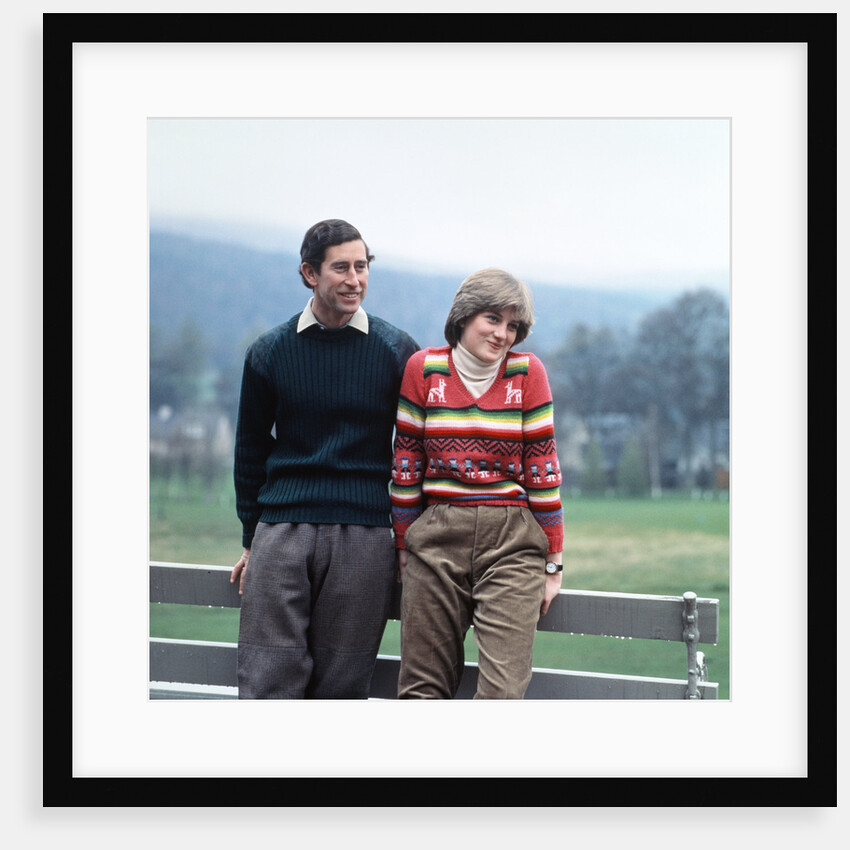 Prince Charles and Lady Diana Spencer vacationing at Balmoral in May 1981 during their engagement. by MSI