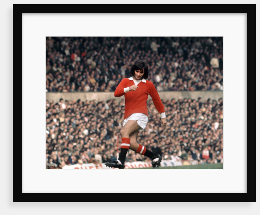 George Best action for  Manchester United October 1971. by Staff