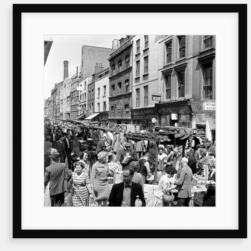 Leather Lane market 1954 by Staff