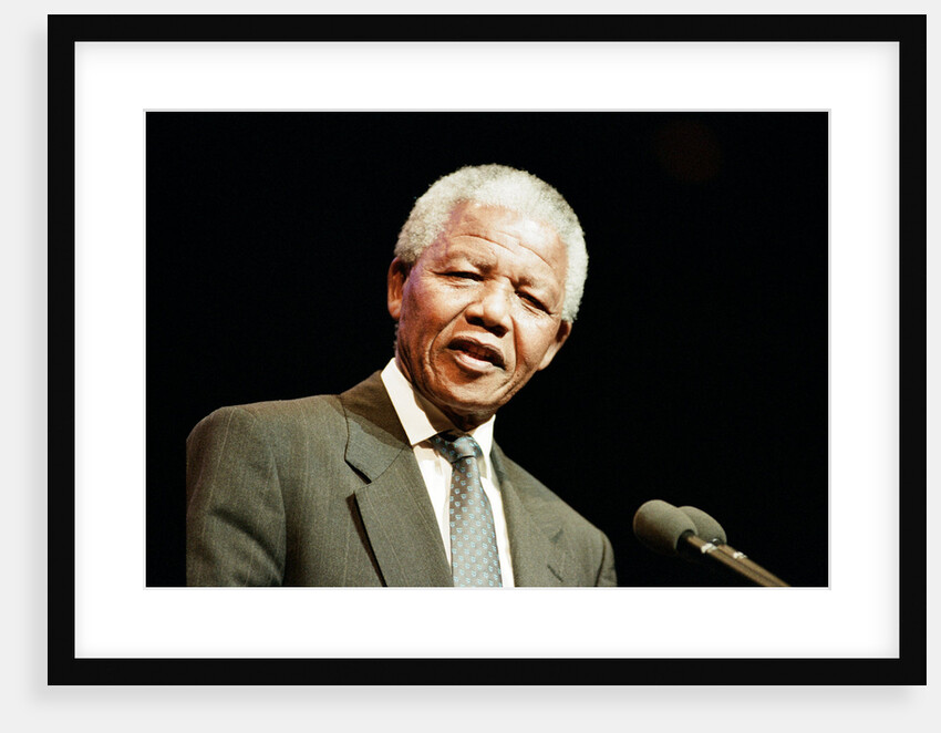 Nelson Mandela in Birmingham, 1993 by Julie Bull