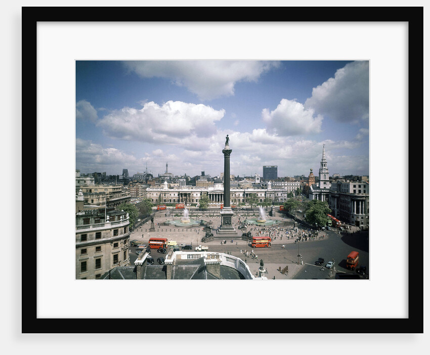 View of Trafalgar Square,  London 1963. by Staff