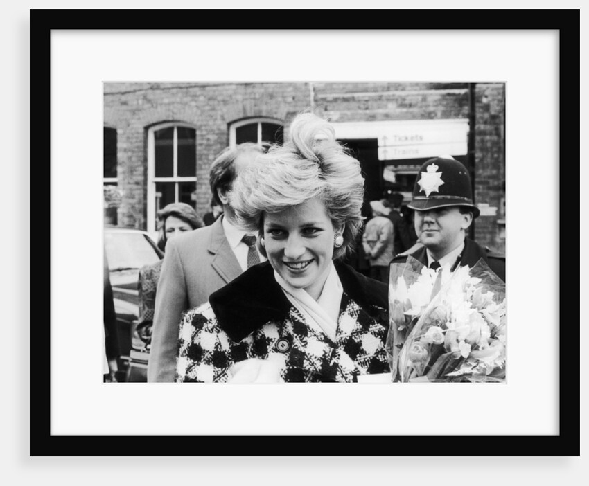 Princess Diana at Middlesbrough Station 1987 by Staff