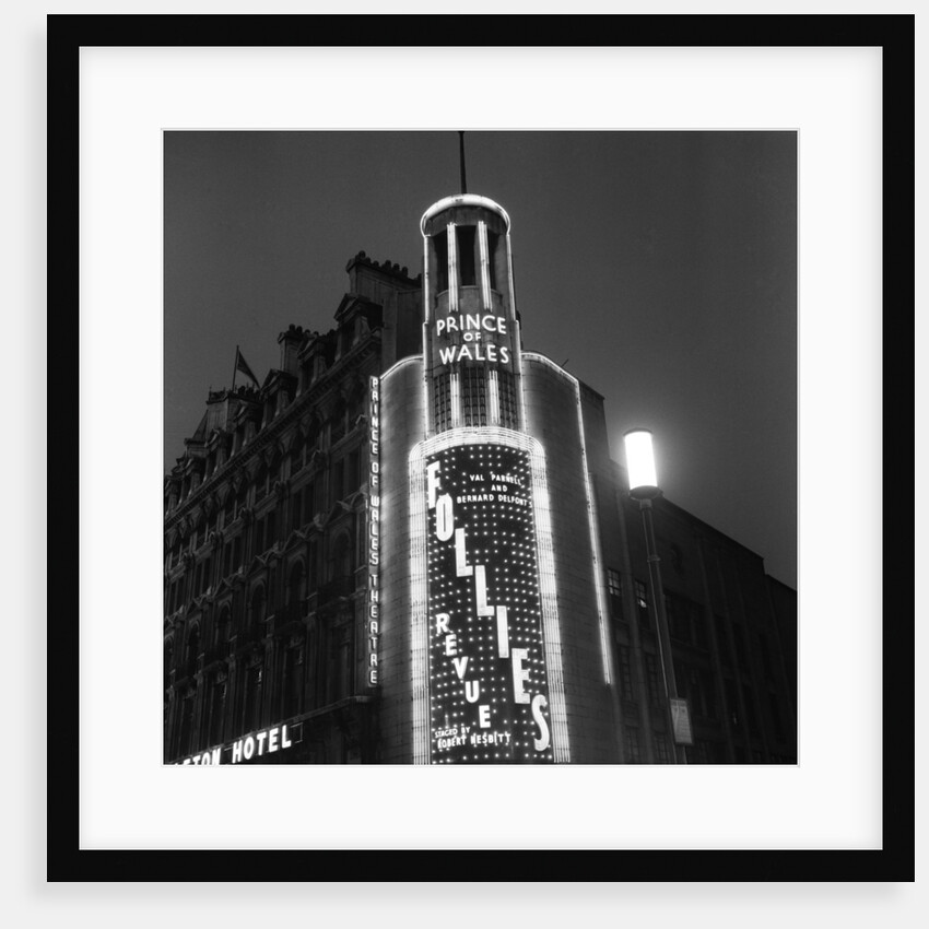 Exterior view of the Prince of Wales Theatre 1958 by Staff