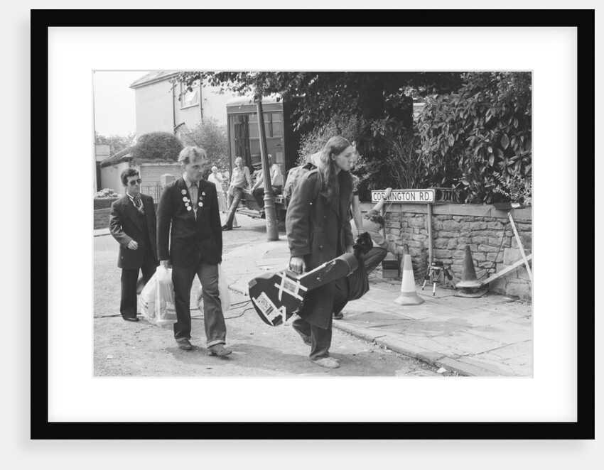The cast of the Young Ones seen here filming on location at  Codrington Road, Bristol. by Albert Foster