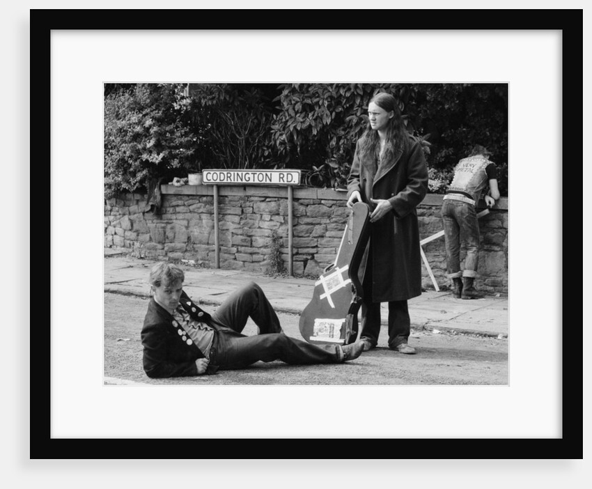 The cast of the Young Ones seen here filming on location at  Codrington Road, Bristol. by Albert Foster