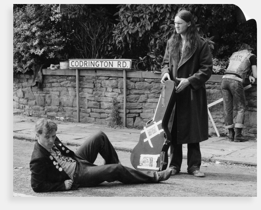 The cast of the Young Ones seen here filming on location at Codrington