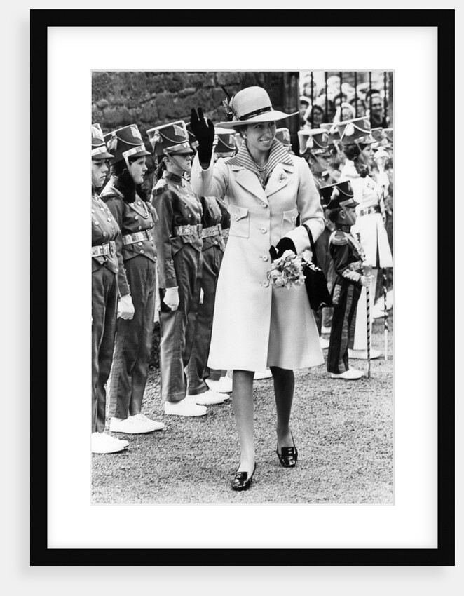 The Princess Royal meets Drum Majorette Sylvia Moran, of the Washington Grey's Jazz Band. by Staff