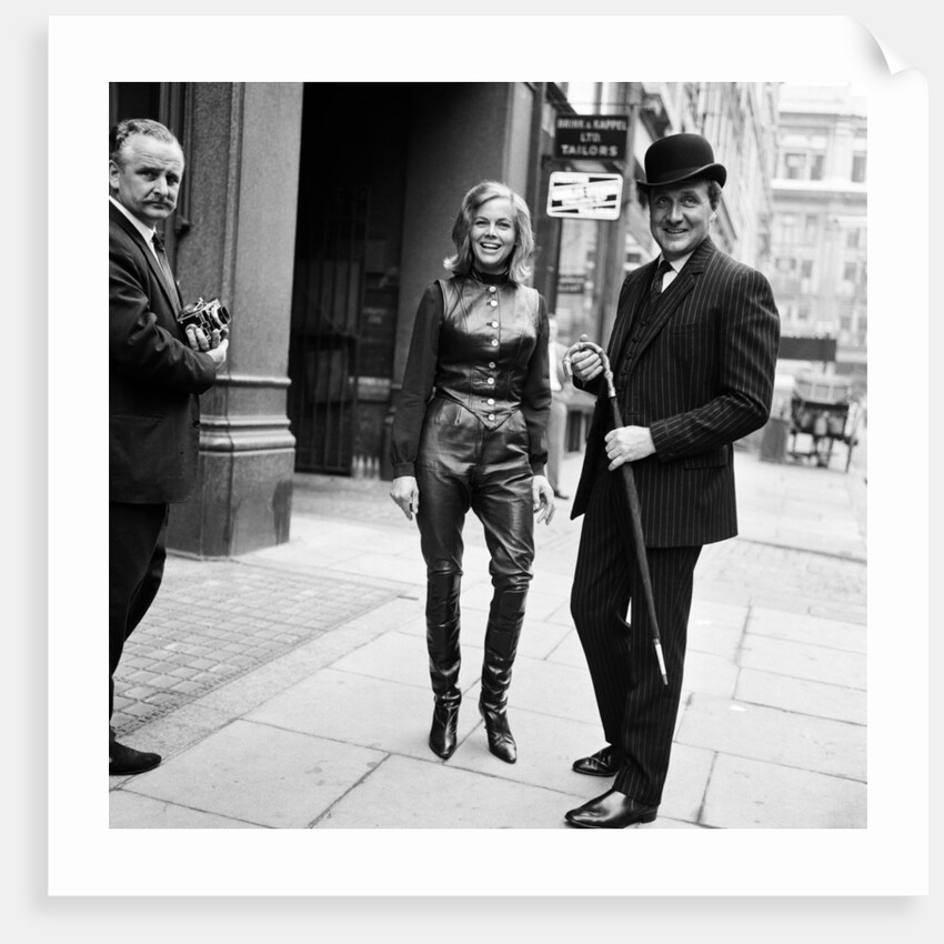 Honor Blackman and Patrick MacNee, 1963 by Bela Zola
