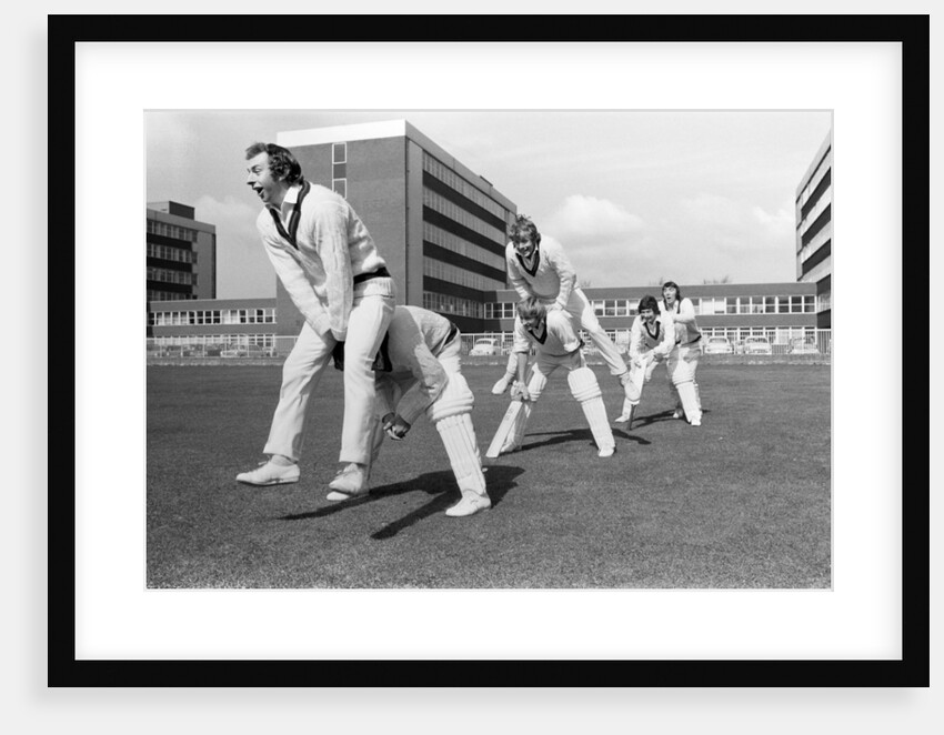Lancashire cricket players training by Gerry Crowther