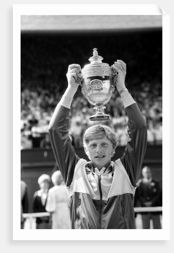 Boris Becker wins Wimbledon 1985 by Staff