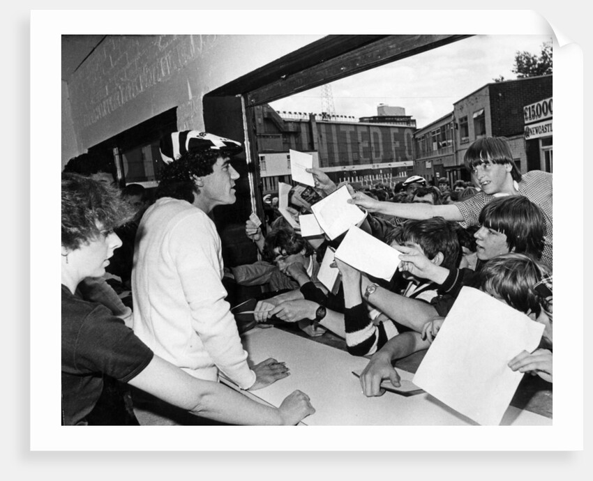 Keegan signs for Newcastle United August 1982 by Ian Woodhouse