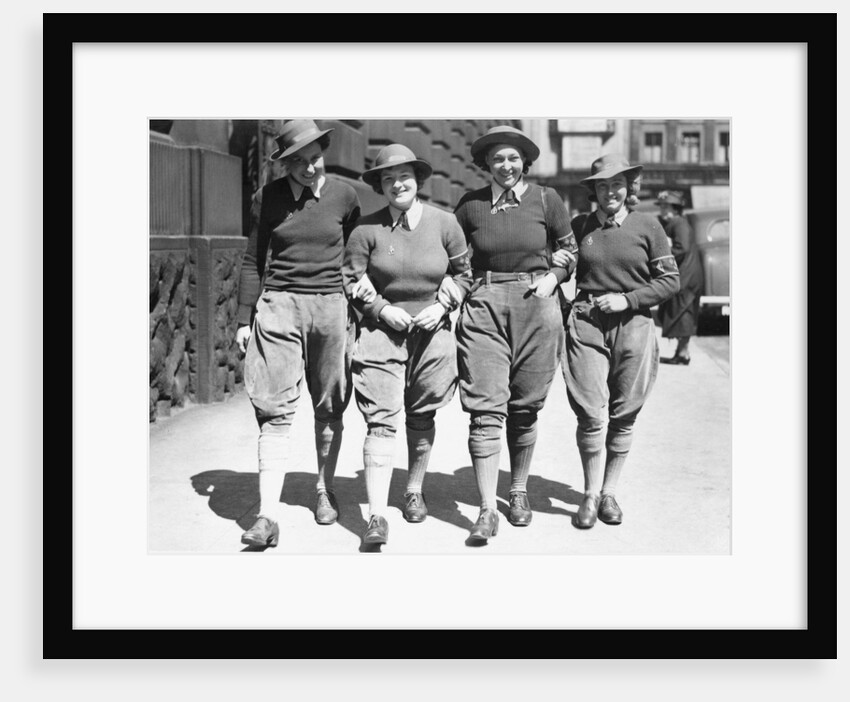 Land Army Girls out and about in Reading. Circa 1942 by Staff