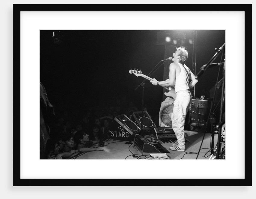 Sting, from the pop/rock group The Police in South America, December 1980. by Allan Olley