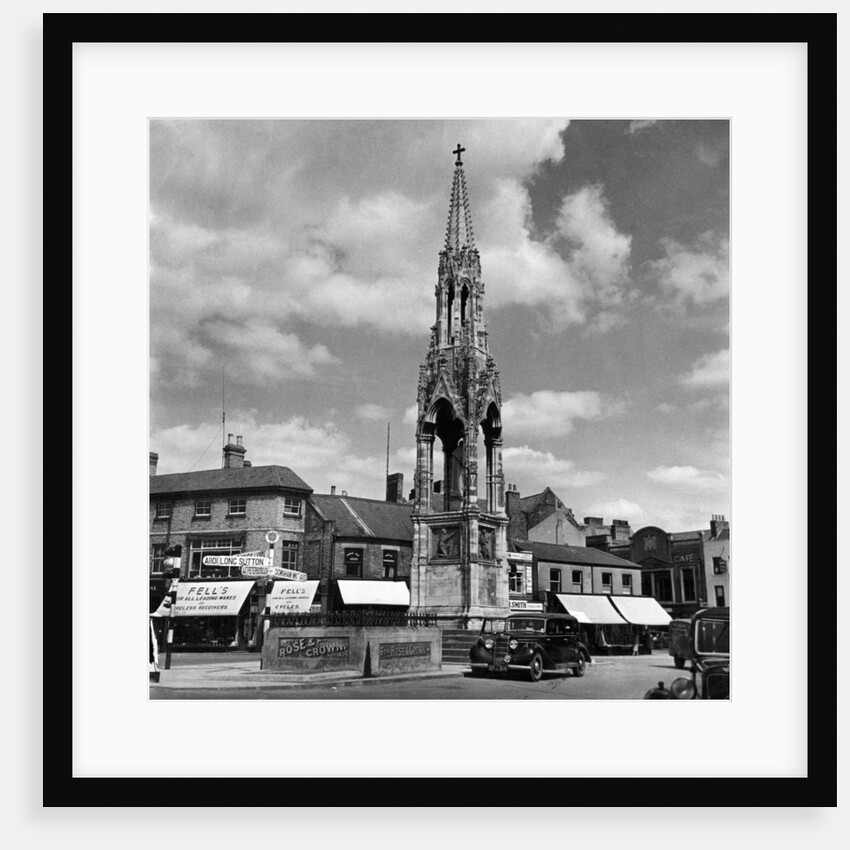 The Market Place at Wisbech. Cambridgeshire, circa 1930 by Staff