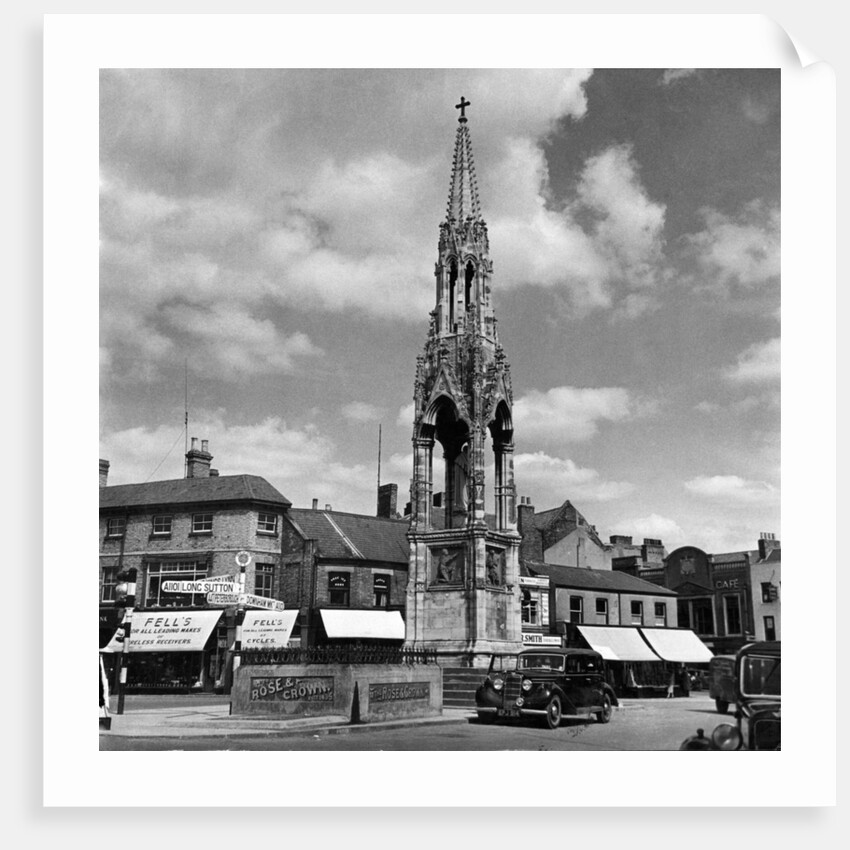 The Market Place at Wisbech. Cambridgeshire, circa 1930 by Staff