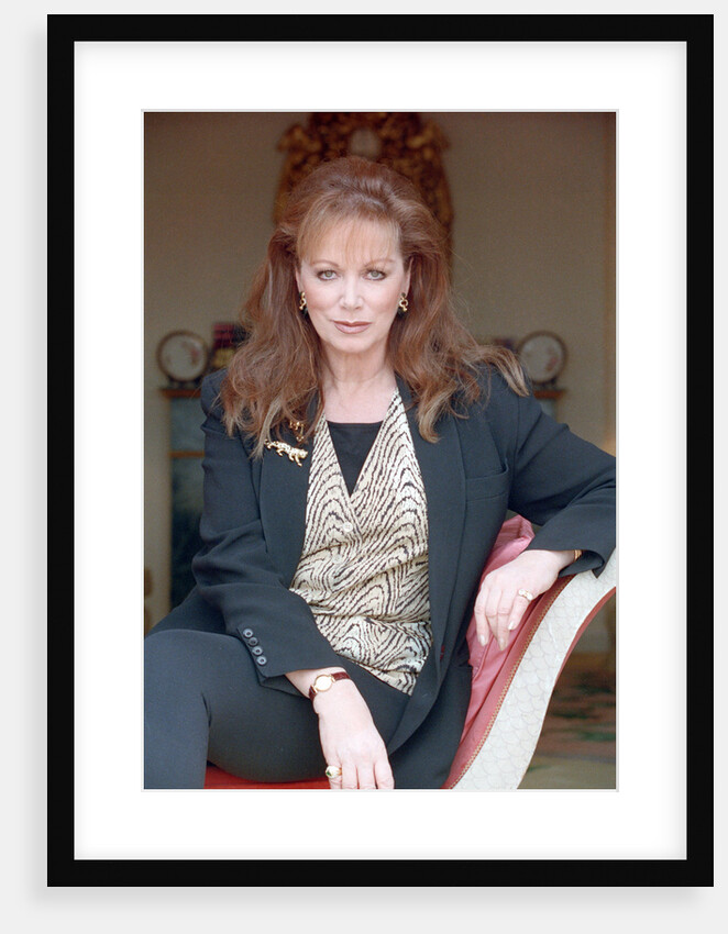 Jackie Collins. Pictured in London, March 1993 by Wright