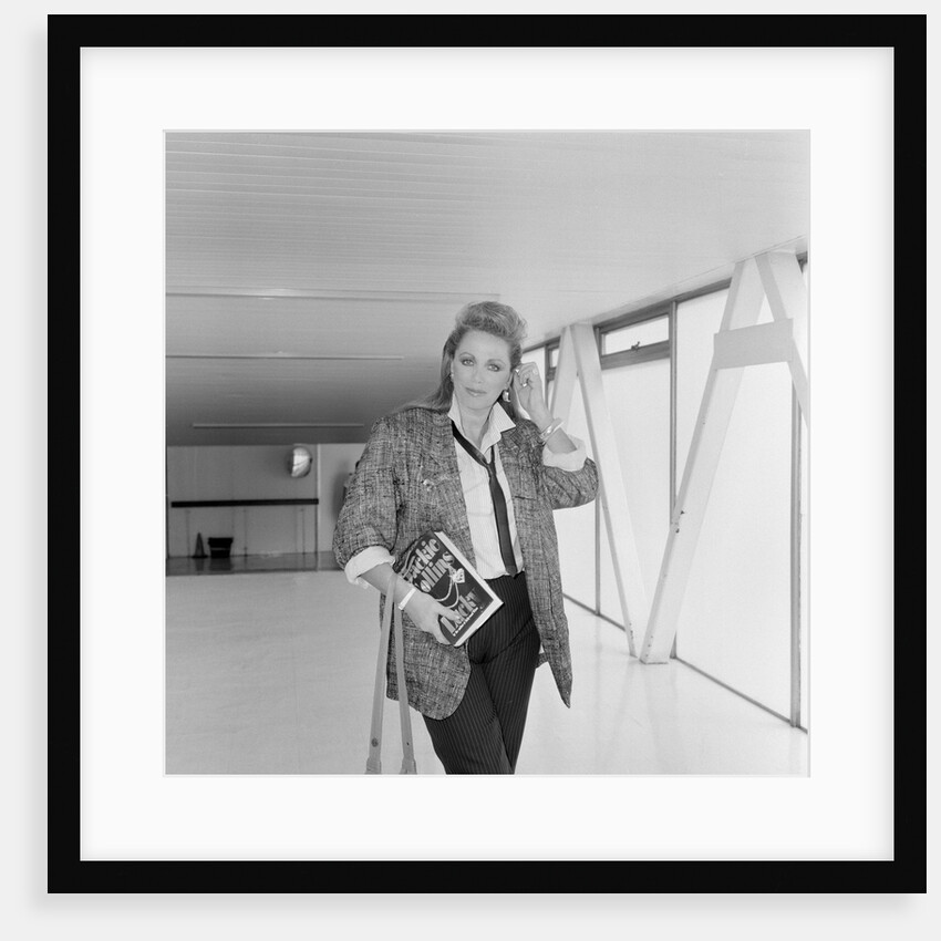 Jackie Collins arriving at Heathrow Airport from Los Angeles. She is in the UK for the publication of her new book "Lucky" by Crawshaw