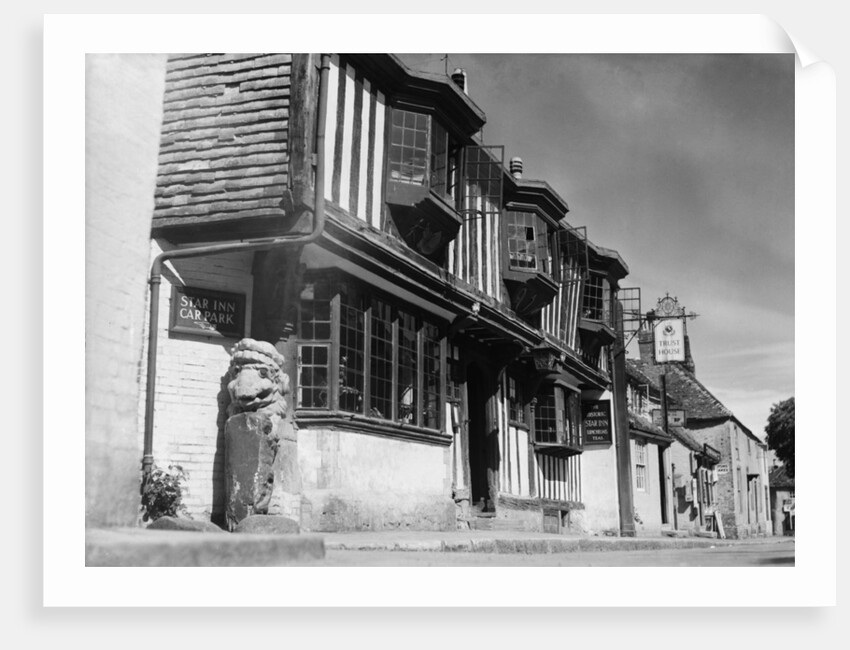 The Old Inn Star public house in Alfriston, Sussex 28th June 1939 by Bernard Alfieri