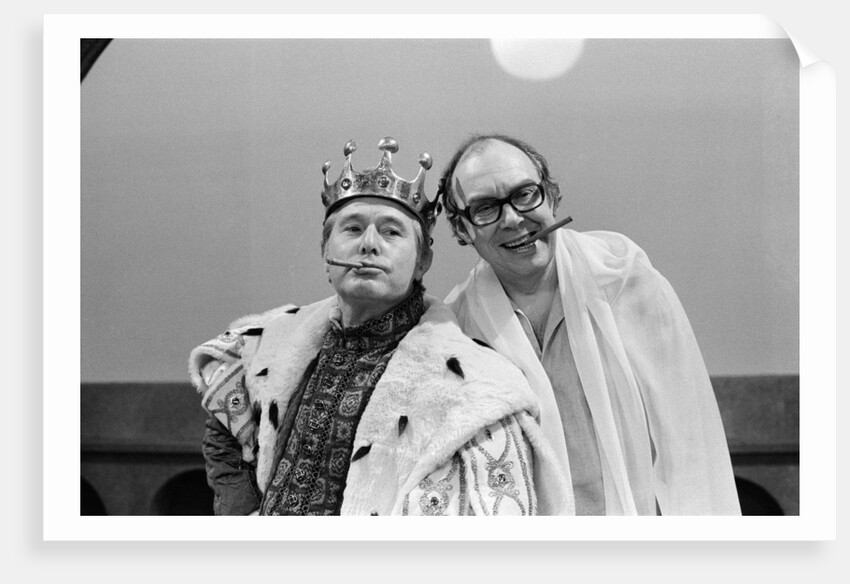 Ernie Wise and Eric Morecambe inThe Morecambe and Wise Christmas TV show 1980. by Charlie Ley