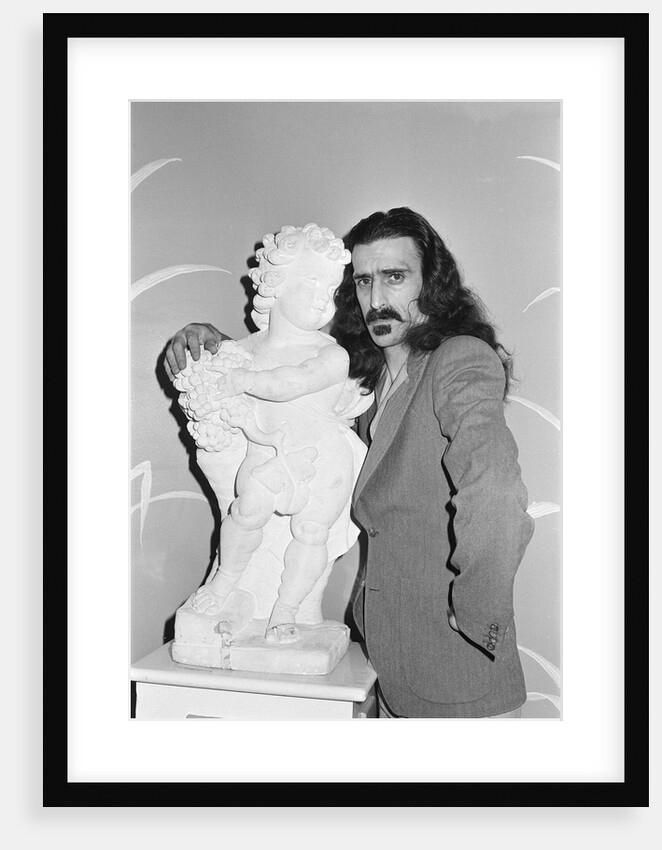 Frank Zappa pictured at The Dorchester Hotel in London. by Sidey