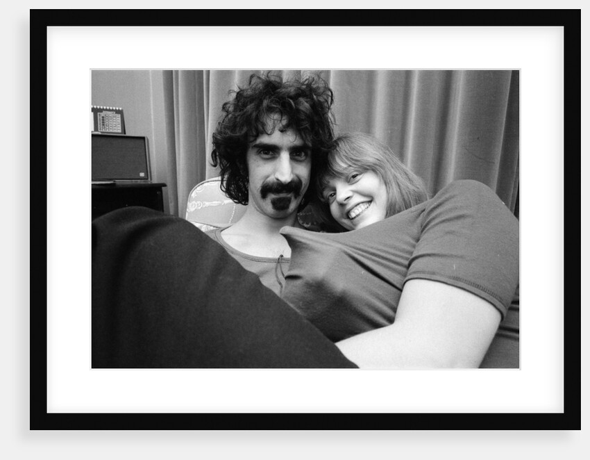 Frank Zappa, pictured in London in 1971 by Bill Rowntree