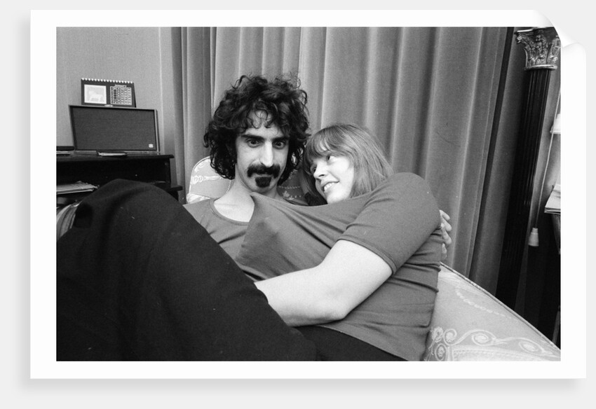 Frank Zappa, pictured in London in 1971 by Bill Rowntree