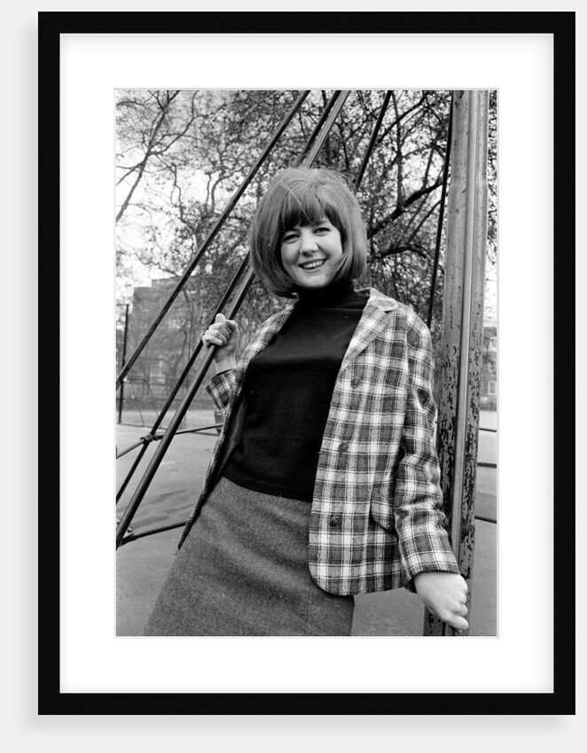Cilla Black at a playground in May 1964 by Harry Fox