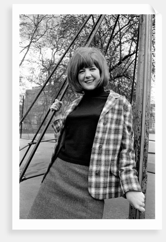 Cilla Black at a playground in May 1964 by Harry Fox