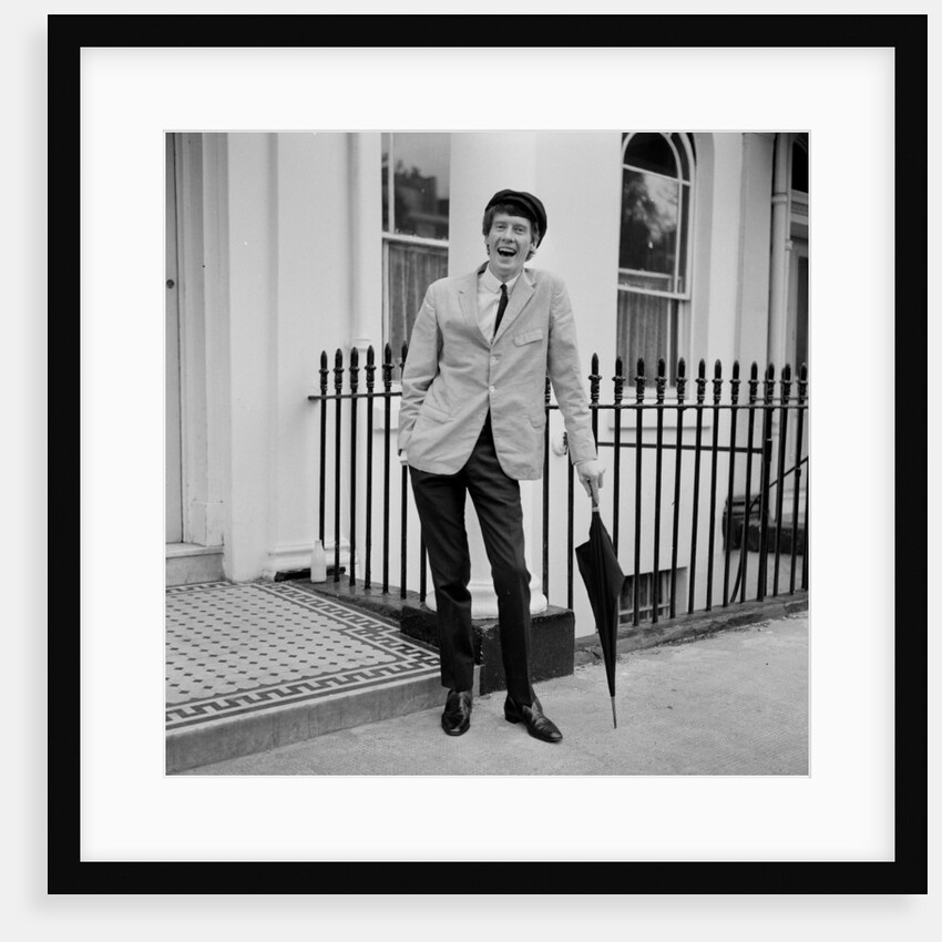 Micheal Crawford photographed outside his London home. by Eric Harlow