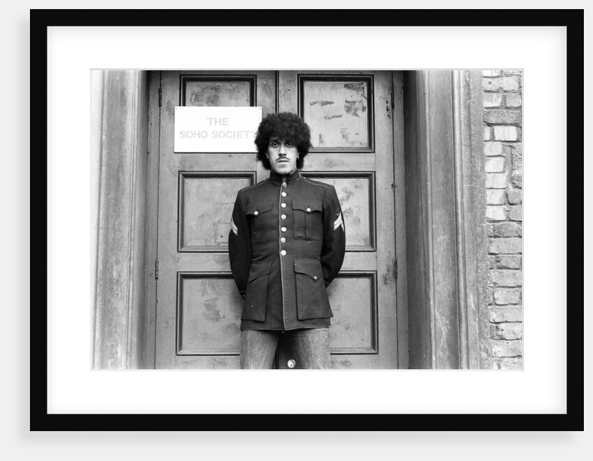 Phil Lynott, singer and bass player with the rock group Thin Lizzy by Peter Stone