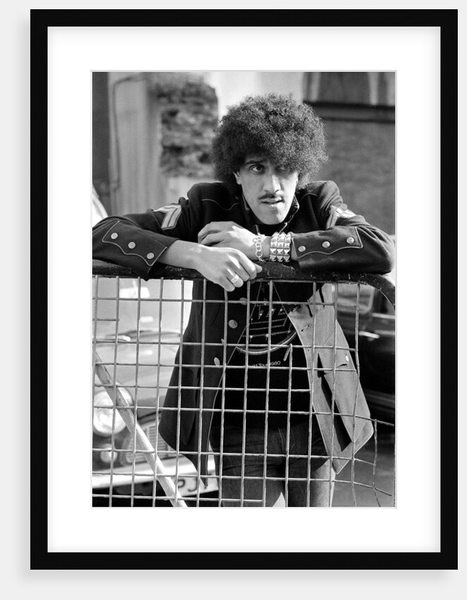 Phil Lynott, singer and bass player with the rock group Thin Lizzy by Peter Stone