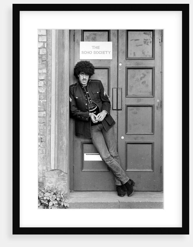 Phil Lynott, singer and bass player with the rock group Thin Lizzy by Peter Stone