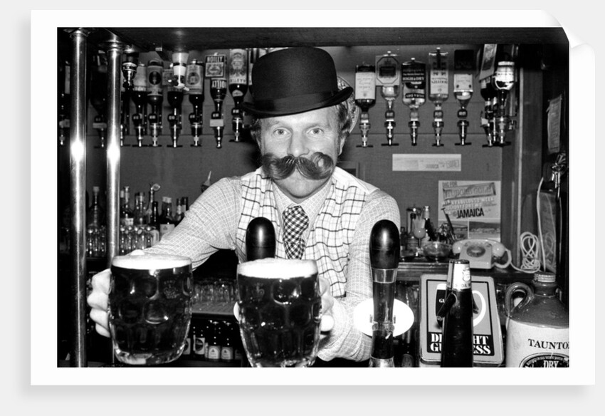 Bobby Moore preparing for the opening of his own public house by Kent Gavin