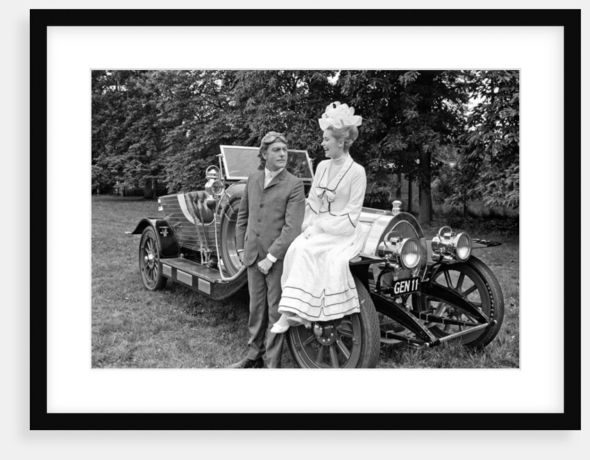 Dick Van Dyke and Sally Ann Howes with Chitty Chitty Bang Bang by Victor Crawshaw