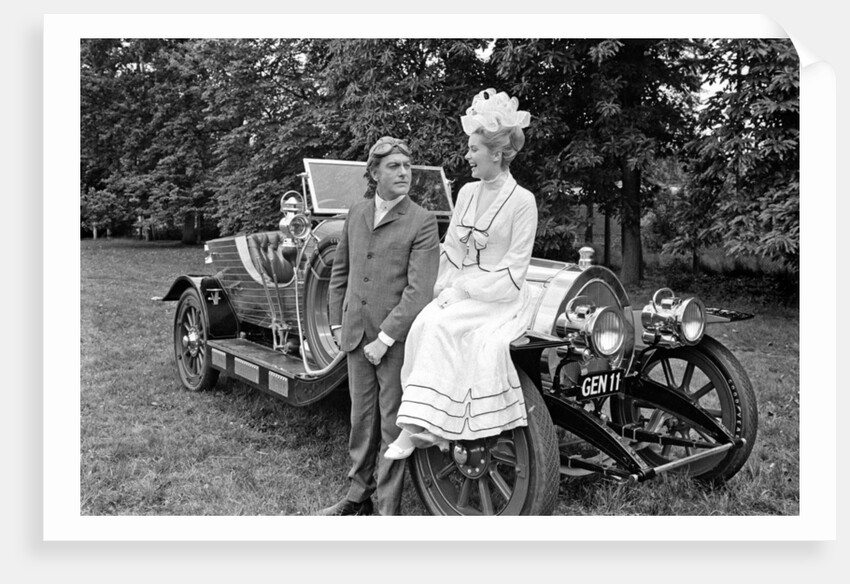 Dick Van Dyke and Sally Ann Howes with Chitty Chitty Bang Bang by Victor Crawshaw