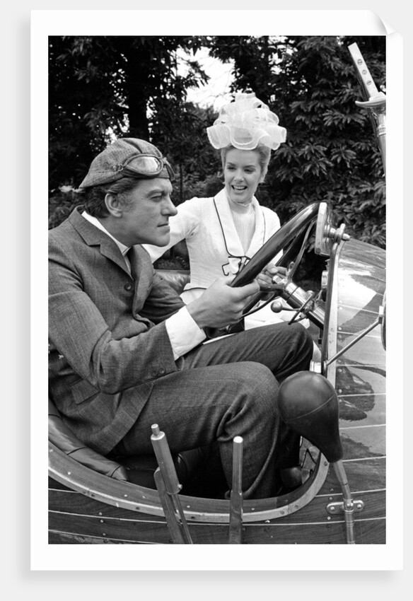 Dick Van Dyke and Sally Ann Howes with Chitty Chitty Bang Bang by Victor Crawshaw