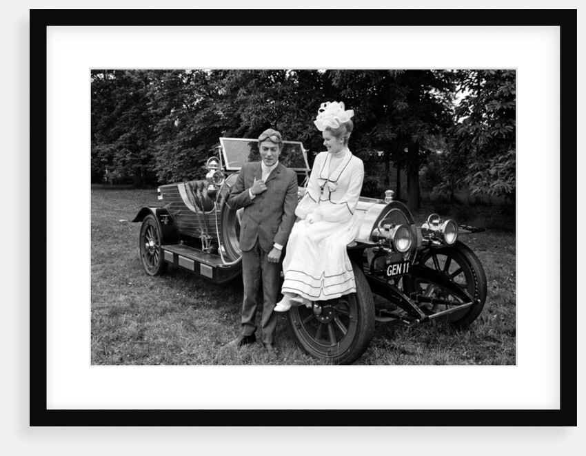 Dick Van Dyke and Sally Ann Howes with Chitty Chitty Bang Bang by Victor Crawshaw